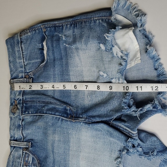 Rewash Brand LA Denim Distress Shorts Size Junior 5 - Picture 8 of 11